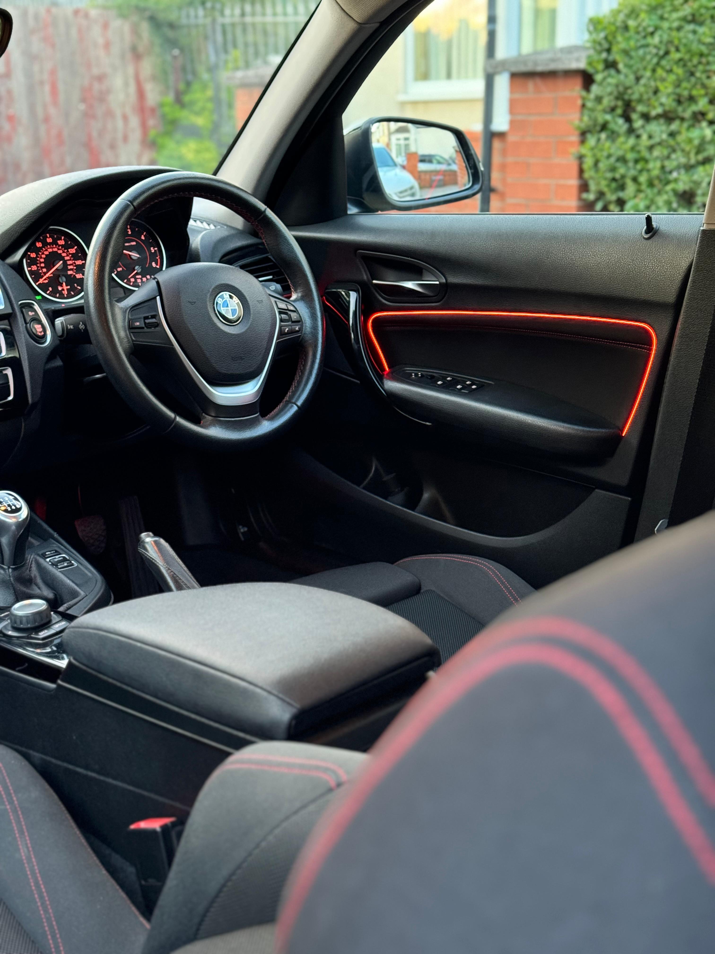 Custom Ambient Lighting in BMW Interior in Blackburn