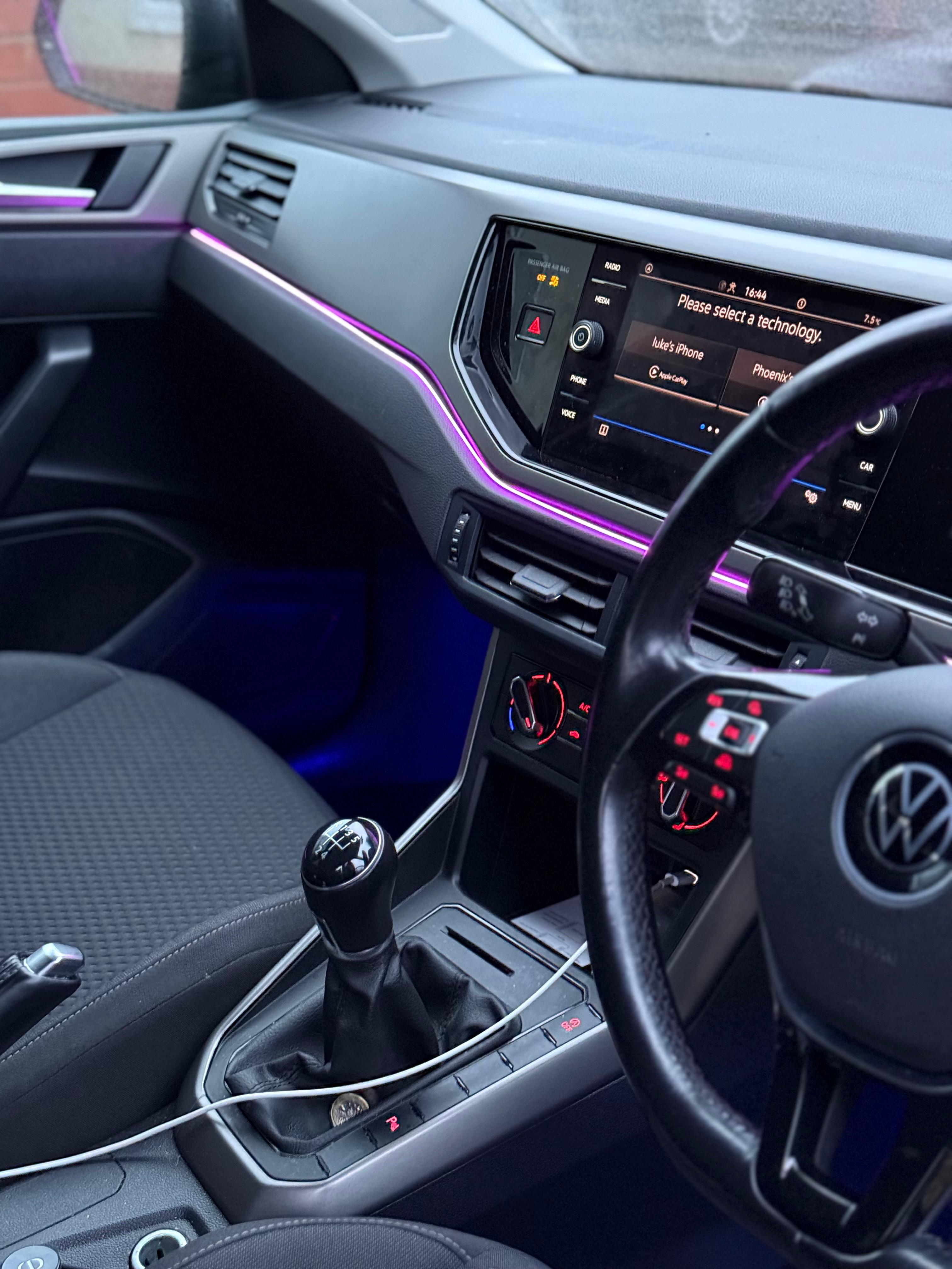 VW Polo Interior Ambient Lighting in Burnley