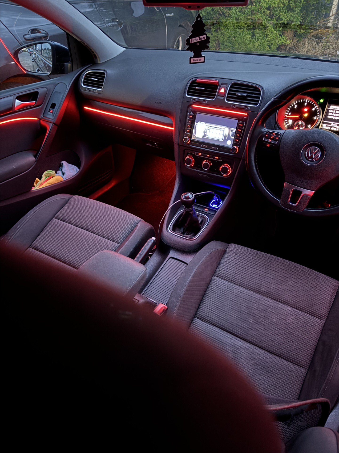 VW Golf Ambient Interior Lighting in Blackburn