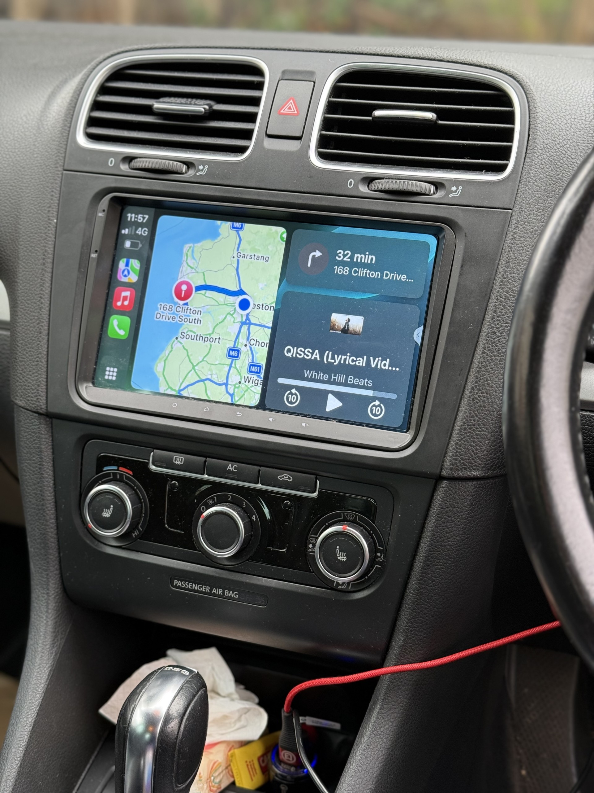 Volkswagen Golf CarPlay System in Bolton